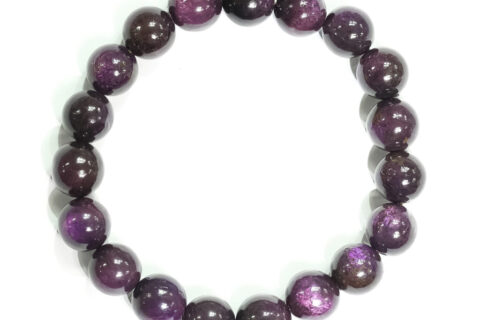 Starborn 10mm Purpurite Beaded Elastic Bracelet